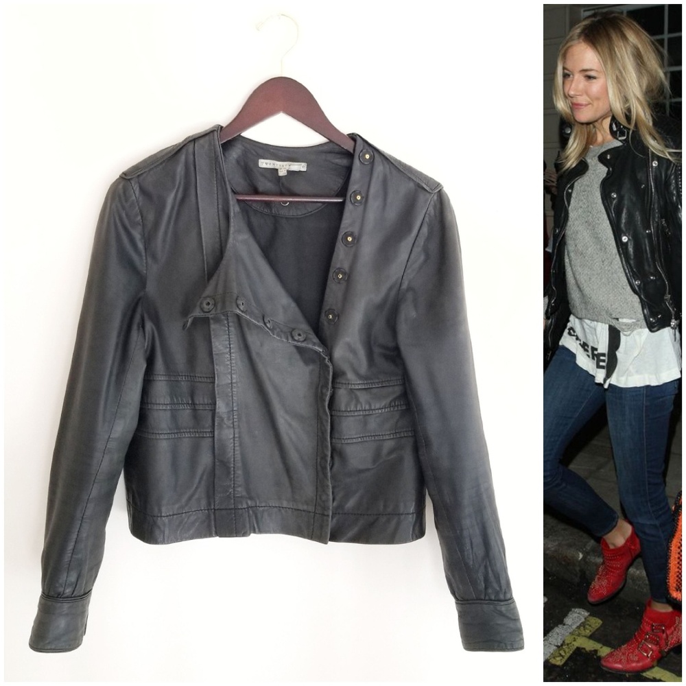 Twenty8Twelve Sienna Miller Leather Moto Jacket